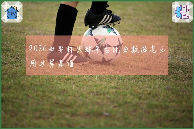 2026世界杯买球平台比分数据怎么用才算靠谱